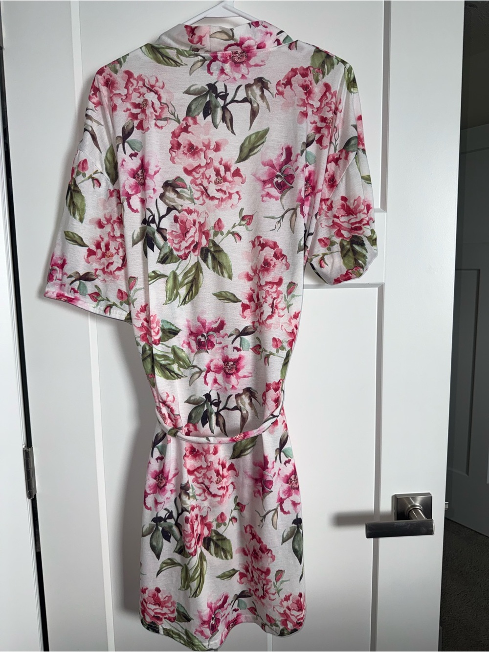 Show Me Your MuMu pink Floral Short Sleeve Kimono Robe - Picture 5 of 6
